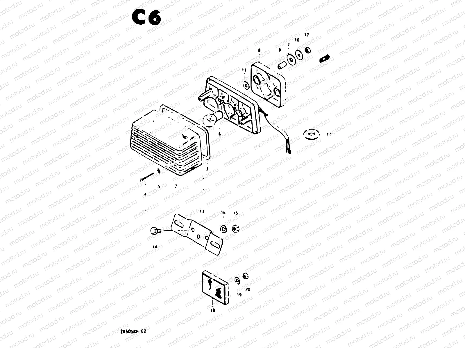 18 - REAR COMBINATION LAMP (E02,E16)