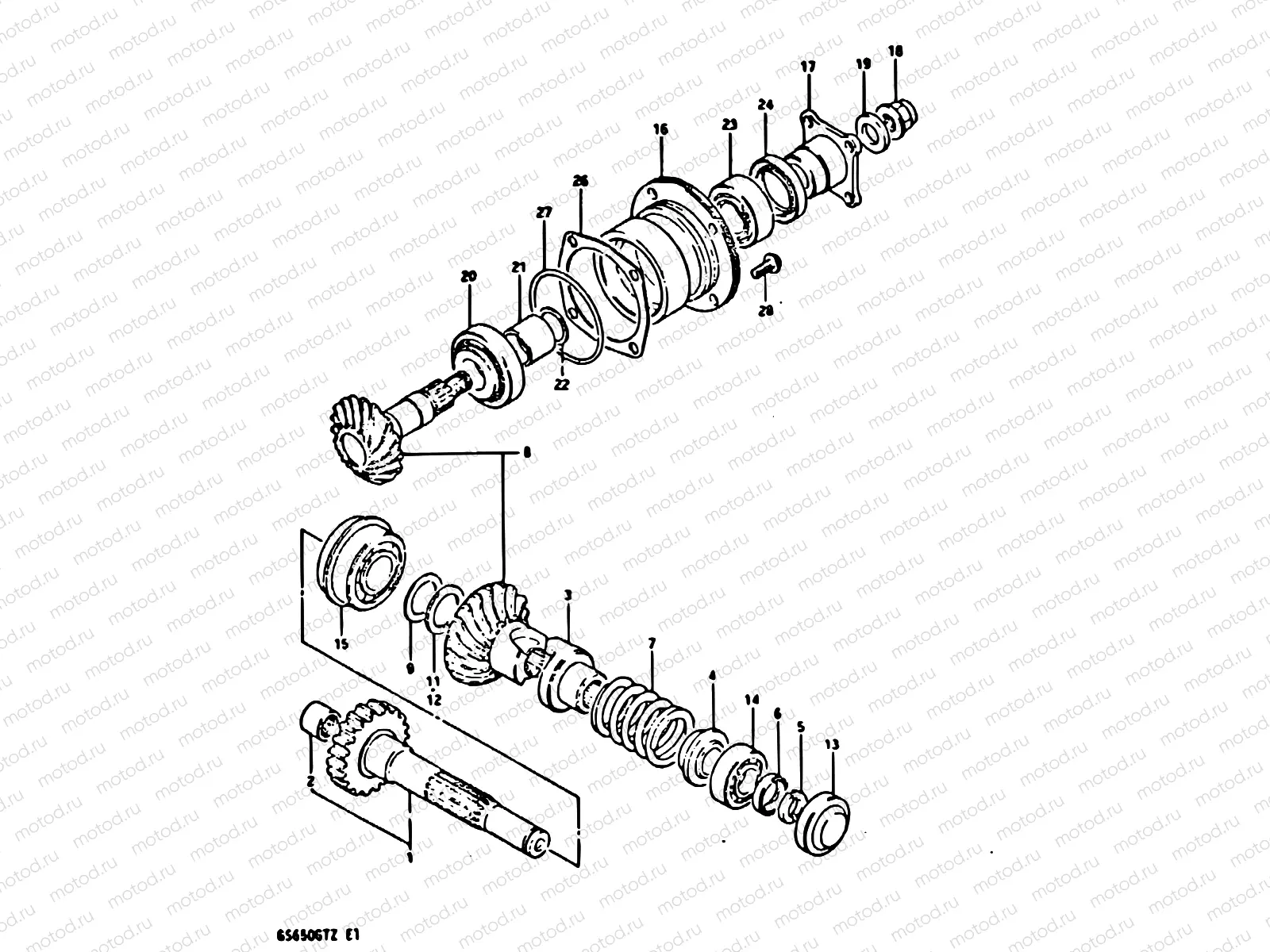 18 - SECONDARY DRIVE GEAR