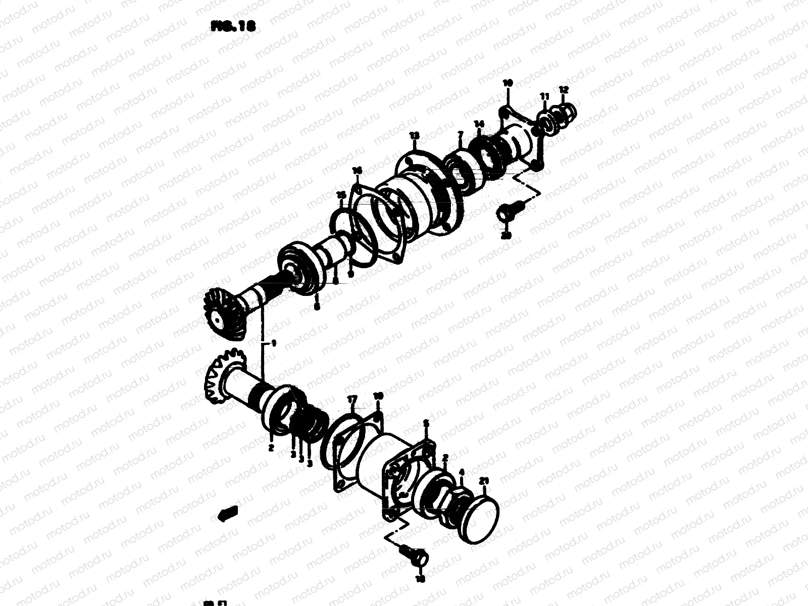 18 - SECONDARY DRIVE GEAR