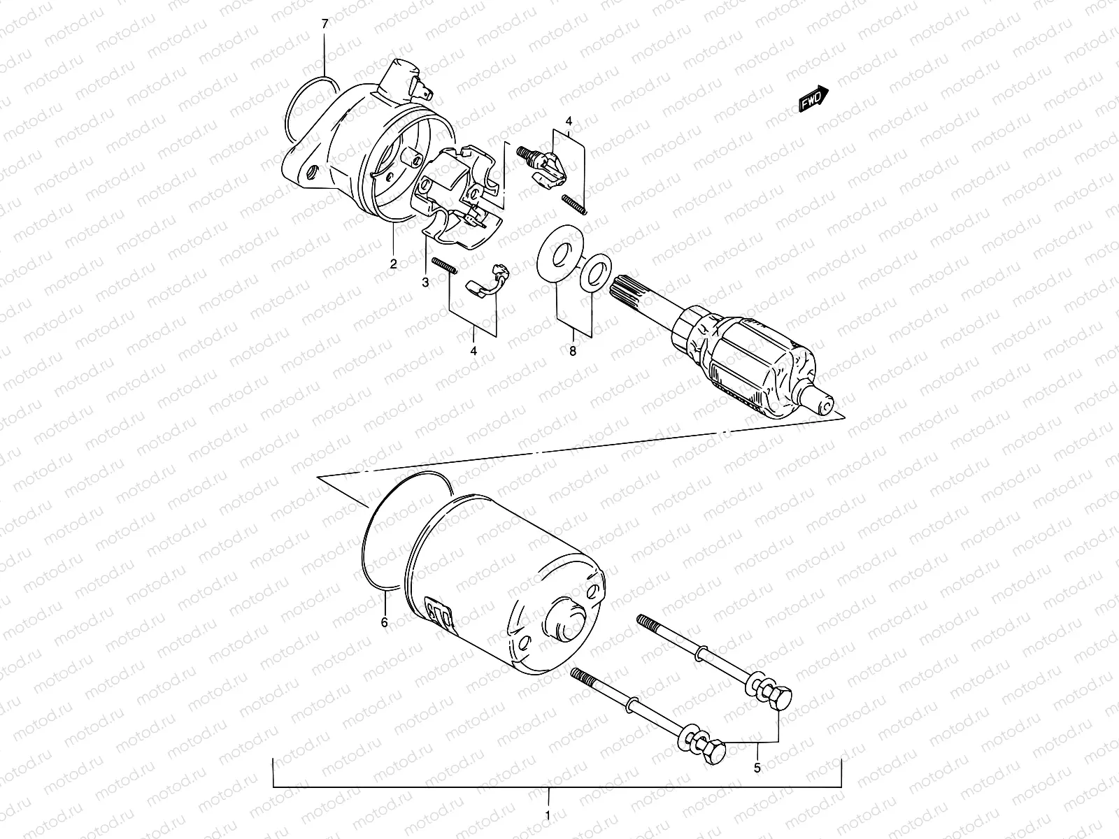 18 - STARTER MOTOR (FB100DG/DR/DS/DV)