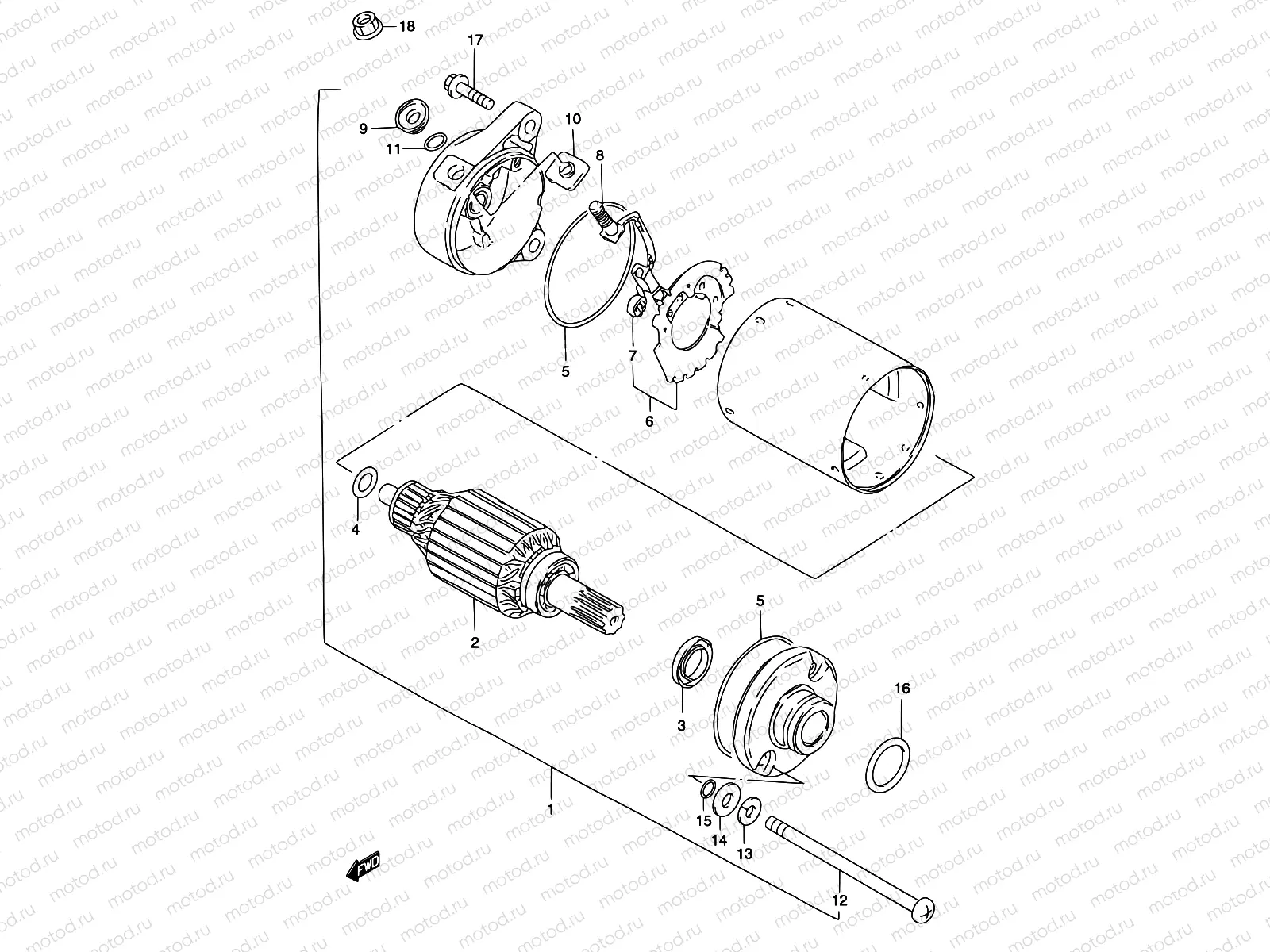 18 - STARTING MOTOR