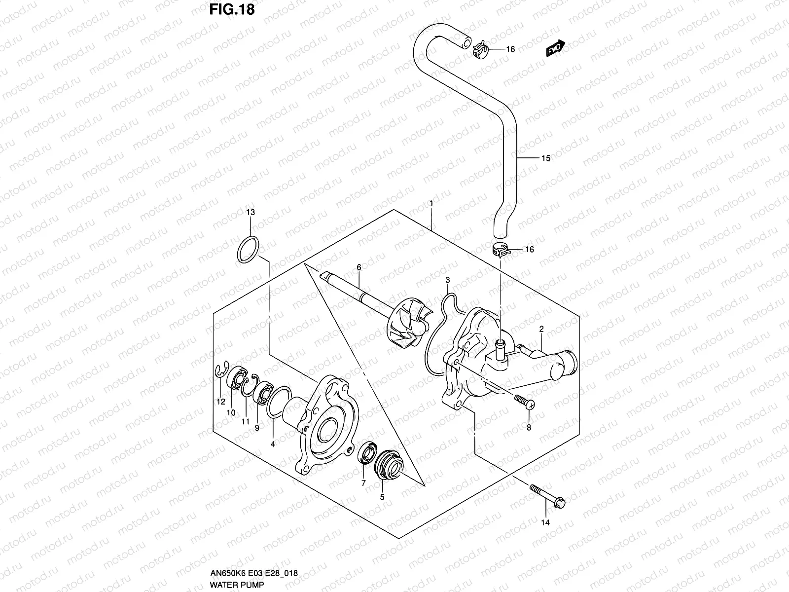 18 - WATER PUMP