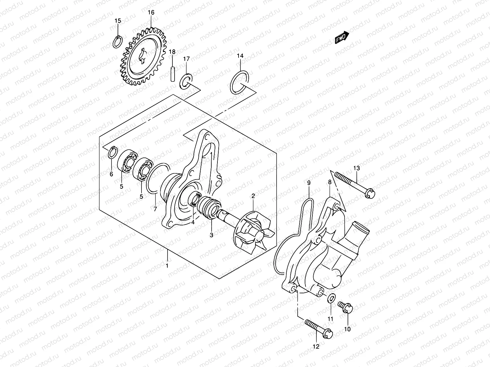 18 - WATER PUMP
