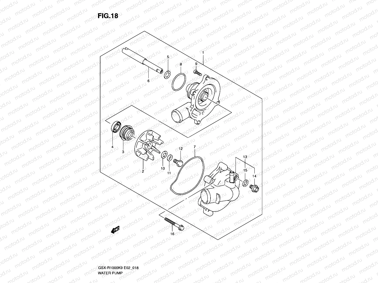 18 - WATER PUMP