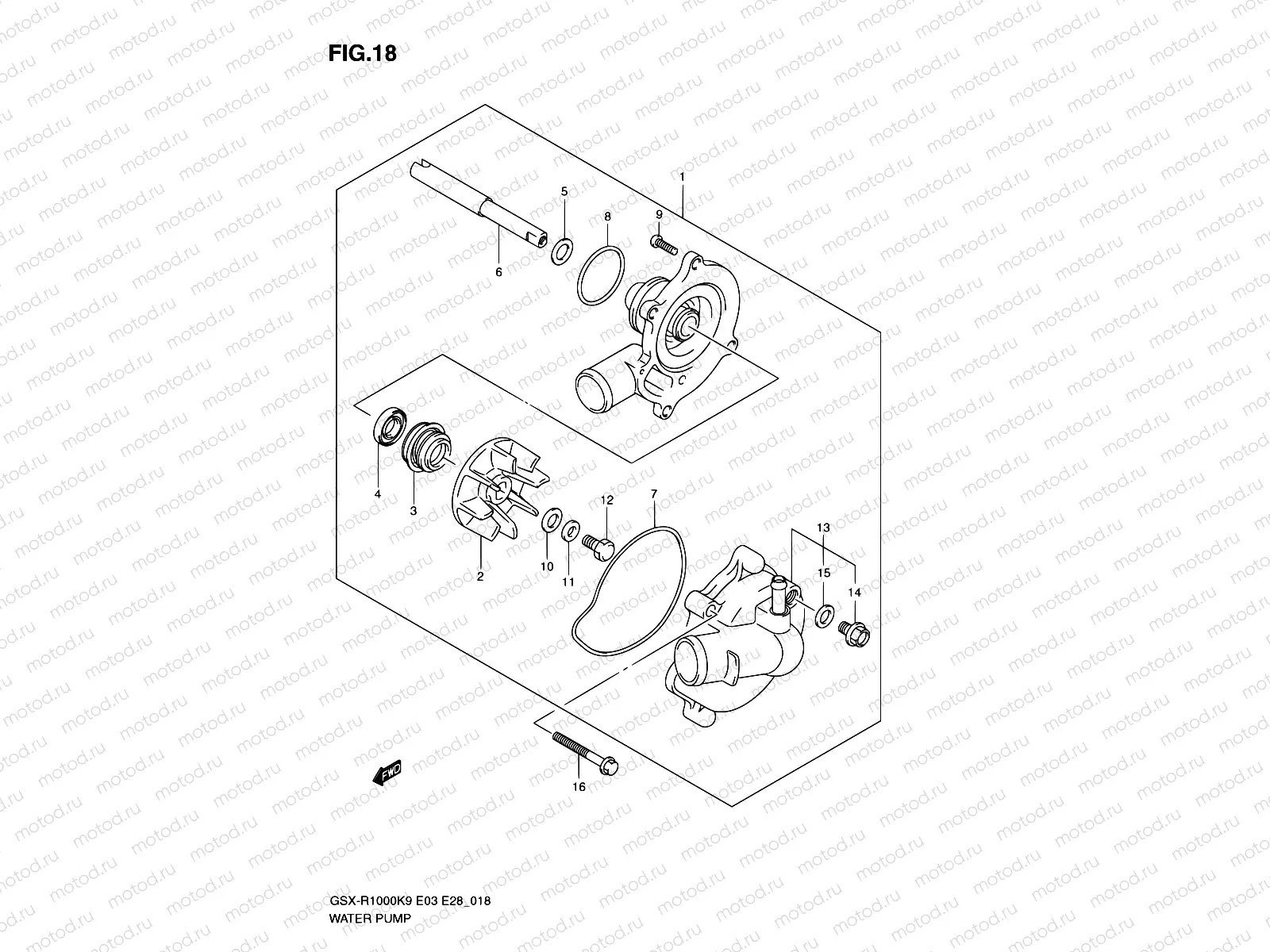 18 - WATER PUMP