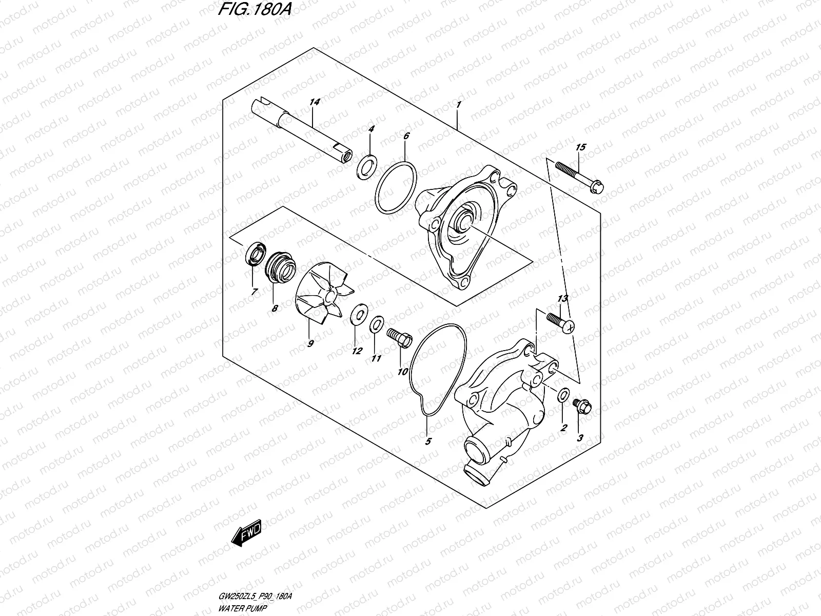 180A - WATER PUMP
