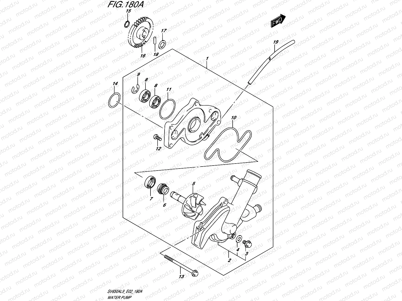 180A - WATER PUMP