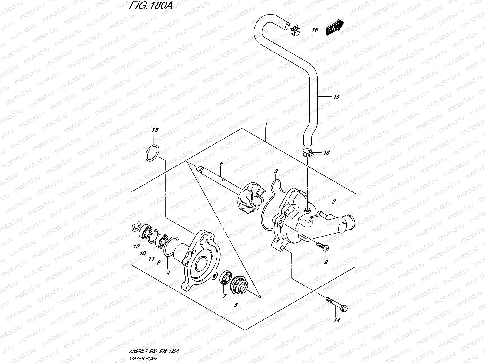 180A - WATER PUMP