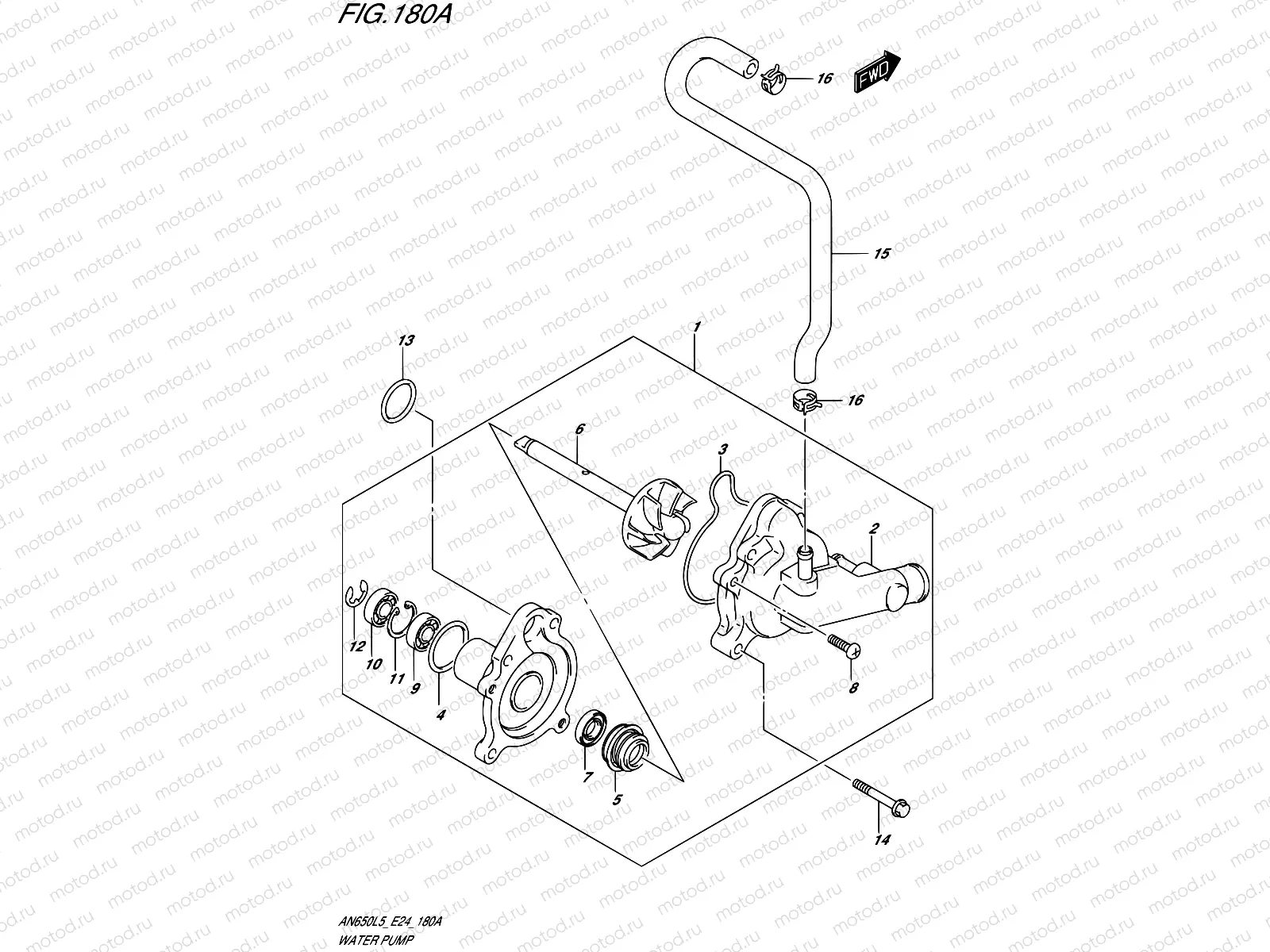 180A - WATER PUMP