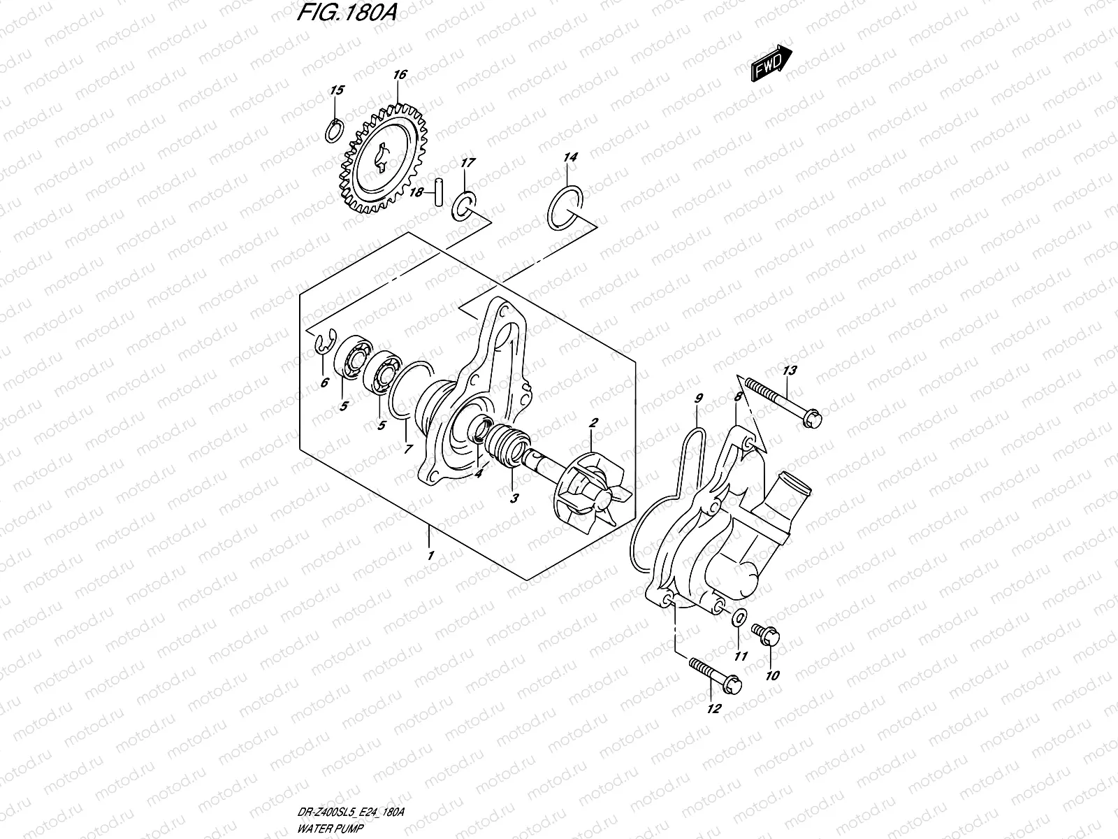 180A - WATER PUMP