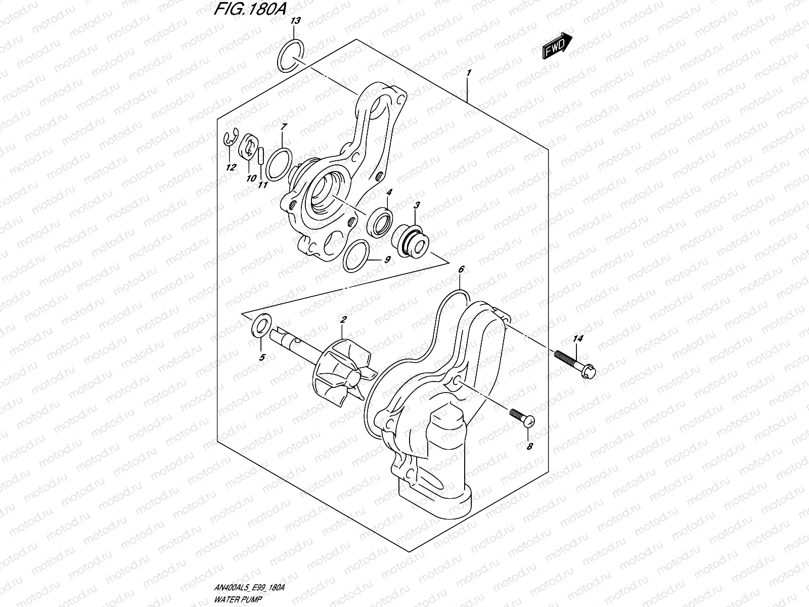 180A - WATER PUMP