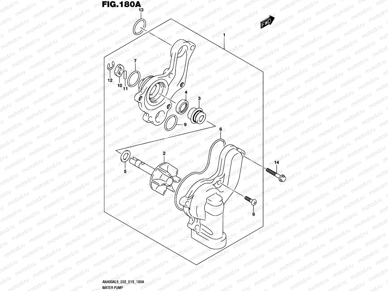 180A - WATER PUMP