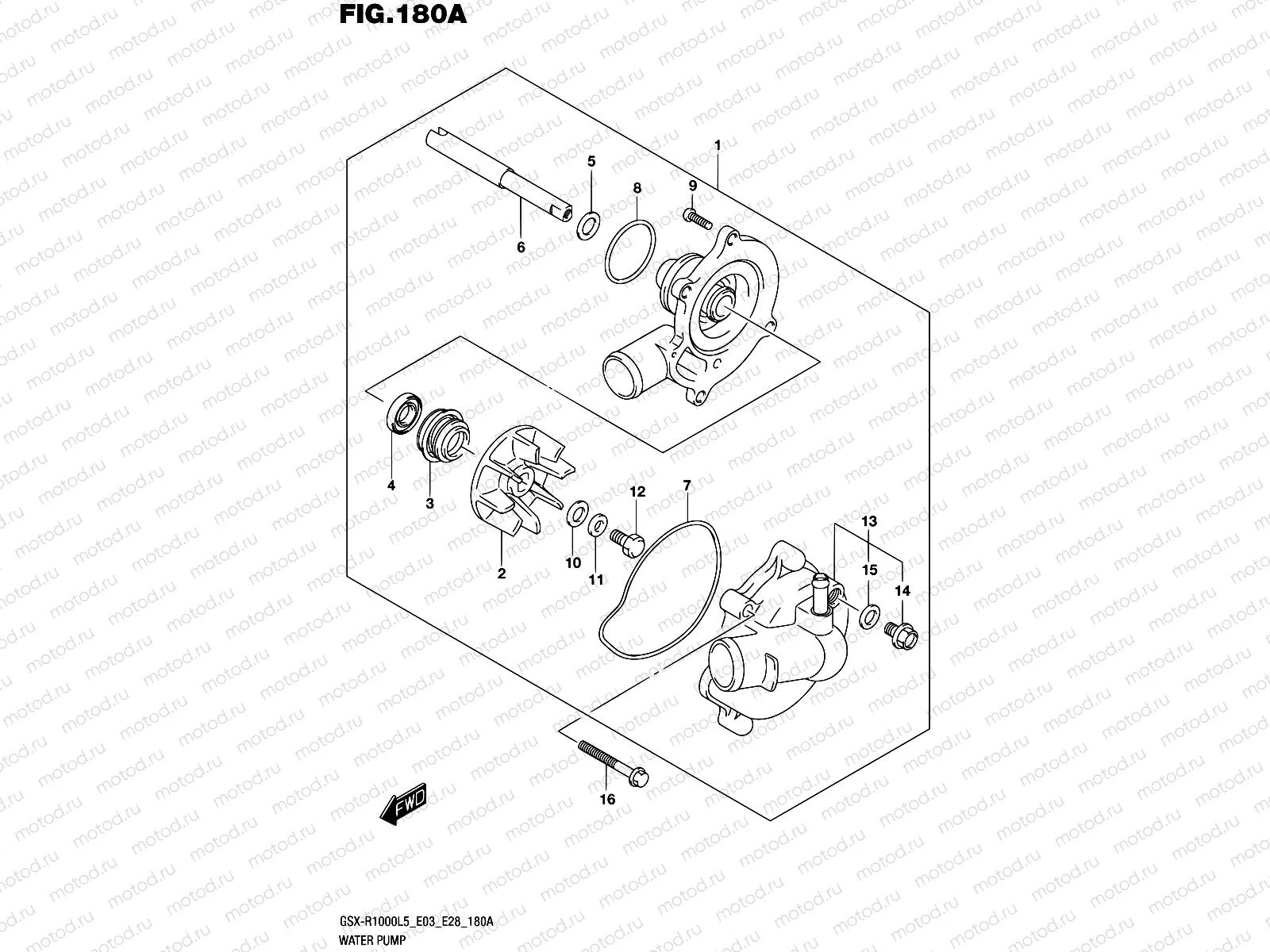 180A - WATER PUMP