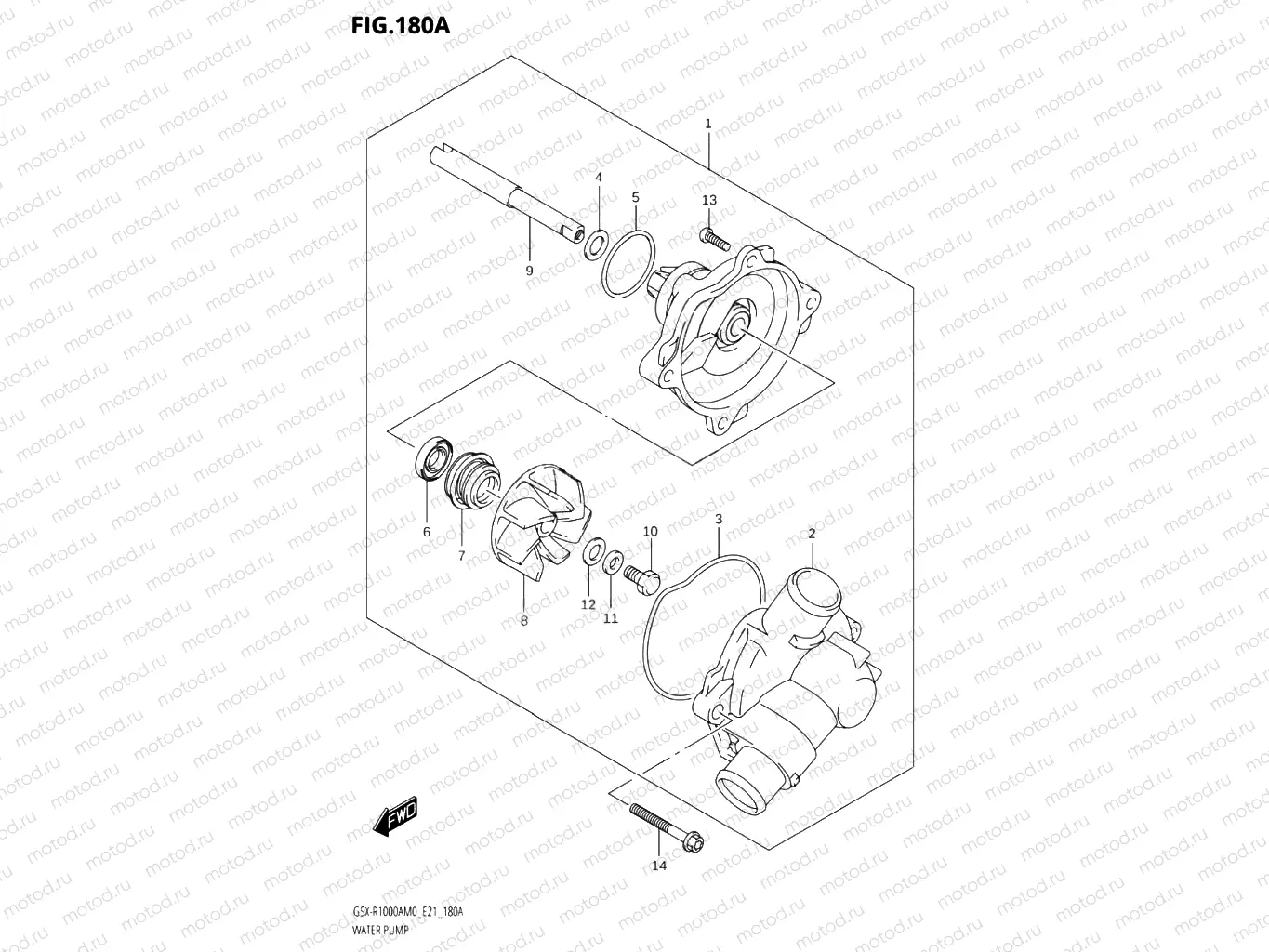 180A - WATER PUMP