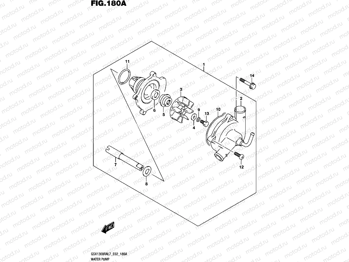 180A - WATER PUMP