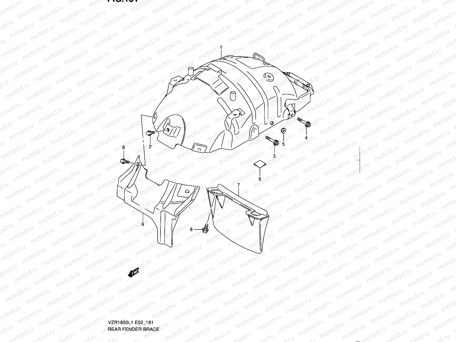 181 - REAR FENDER BRACE