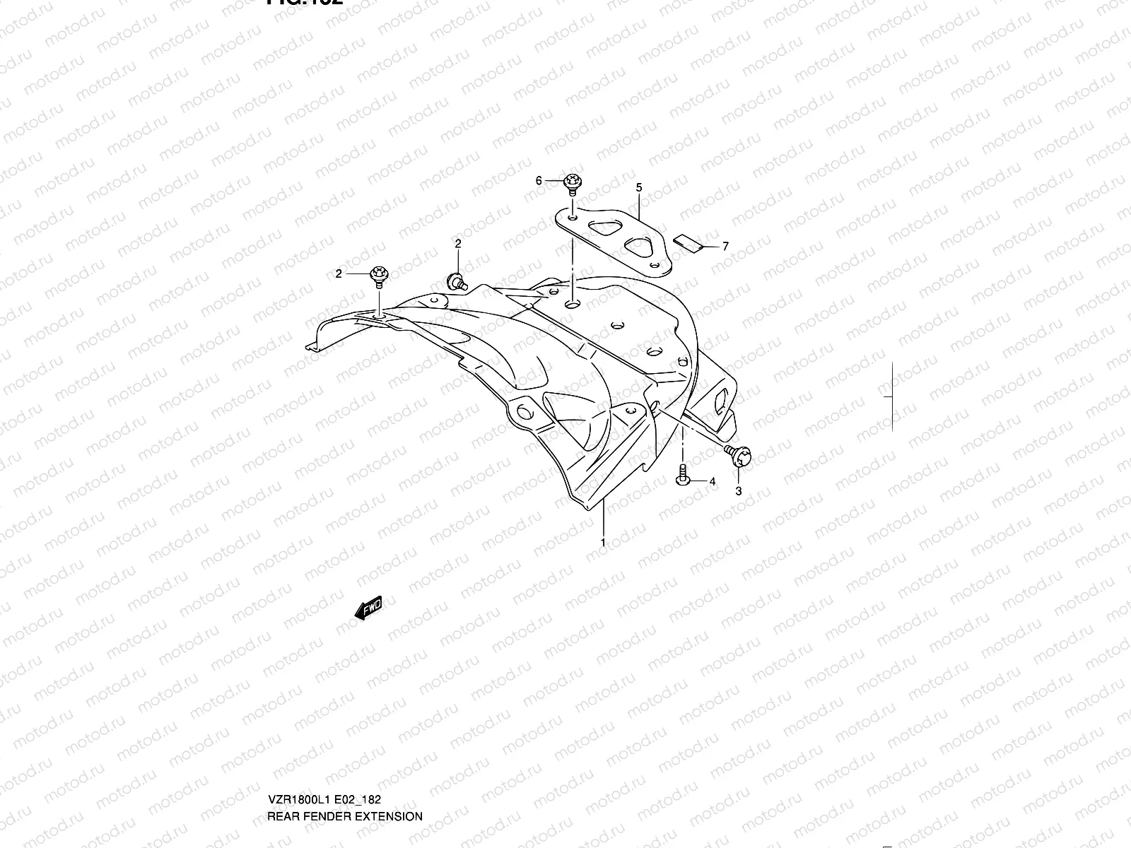 182 - REAR FENDER EXTENSION