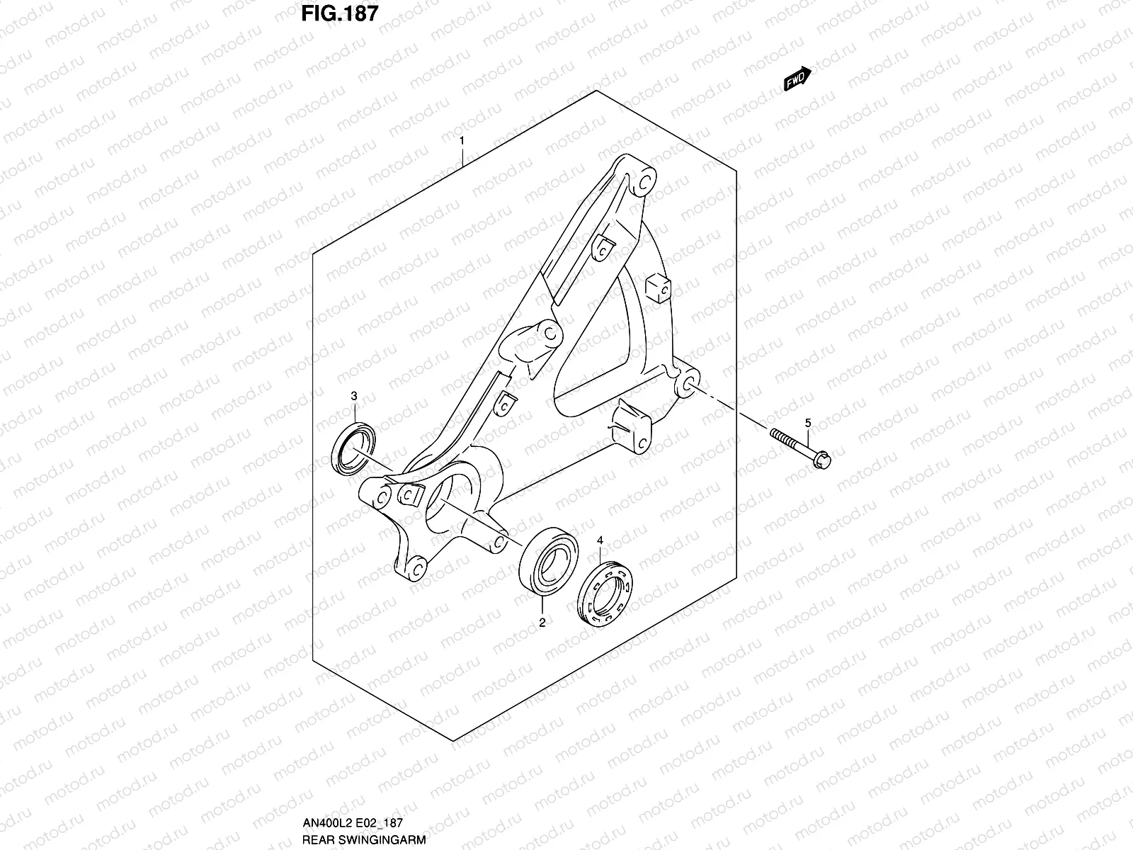 187 - REAR SWINGING ARM