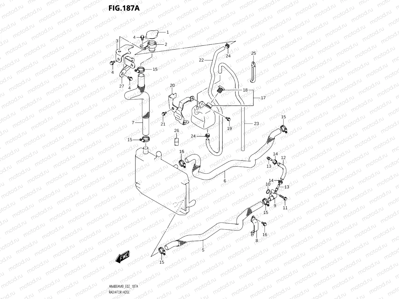 187A - RADIATOR HOSE