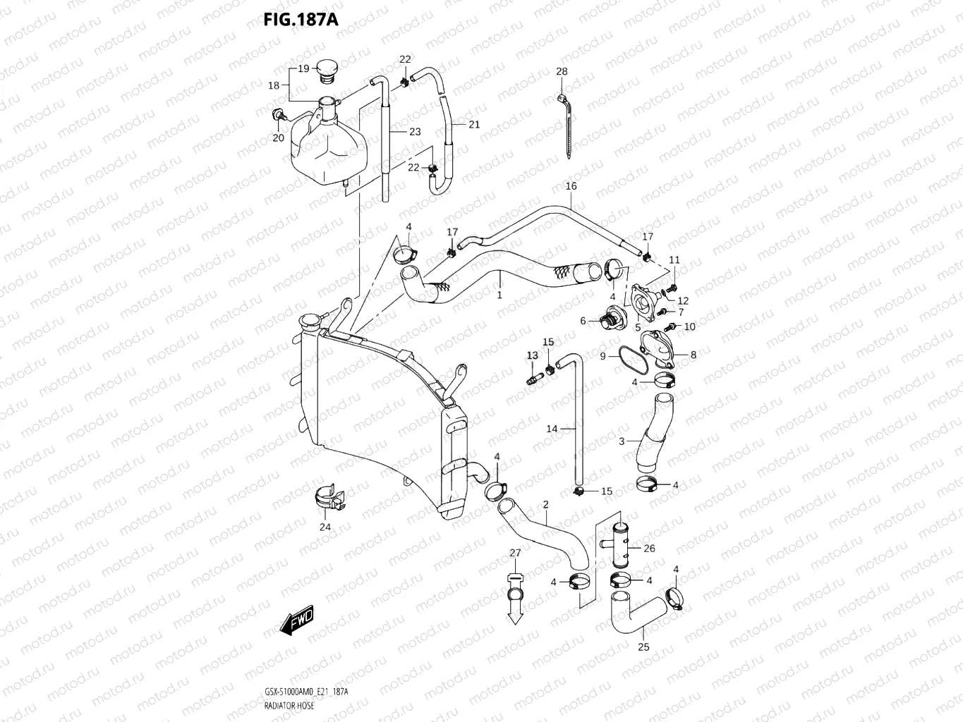 187A - RADIATOR HOSE