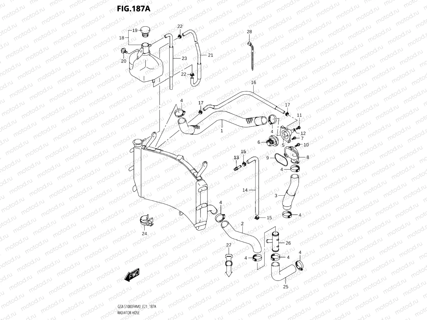 187A - RADIATOR HOSE