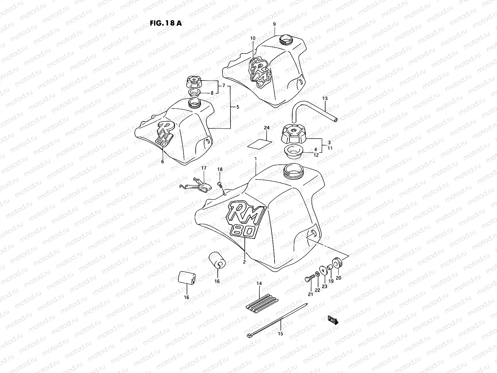 18A - FUEL TANK (MODEL K/L/M)