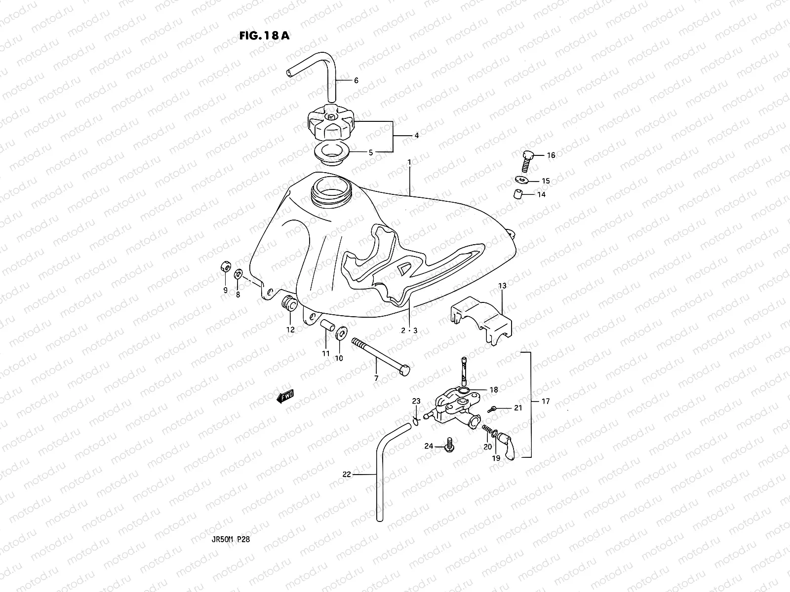 18A - FUEL TANK (MODEL M)