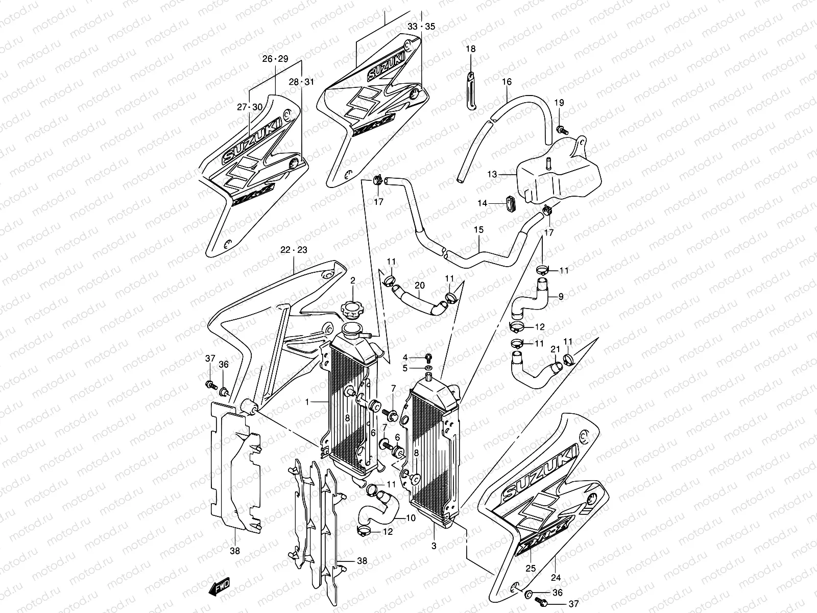 18A - RADIATOR (MODEL K2/K3/K4)