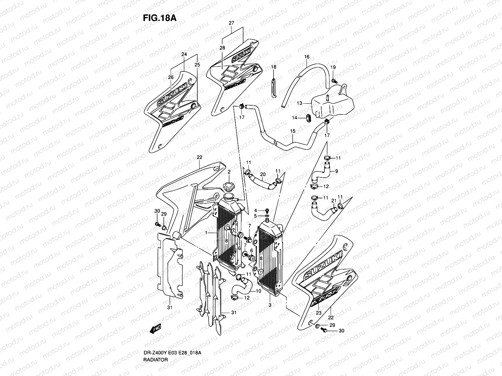 18A - RADIATOR (MODEL K2/K3/K4)