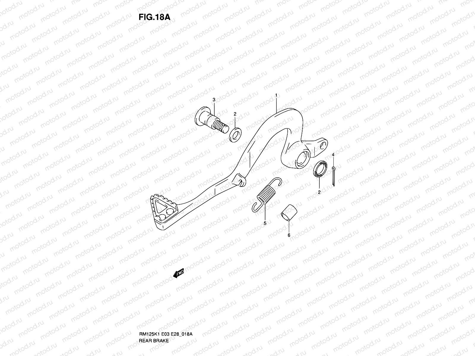 18A - REAR BRAKE (MODEL K3/K4/K5/K6)