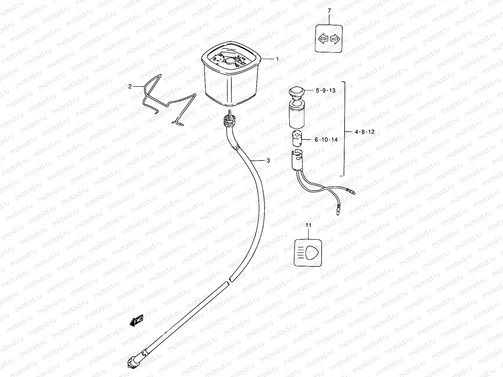 18A - SPEEDOMETER (FZ50NP E26)
