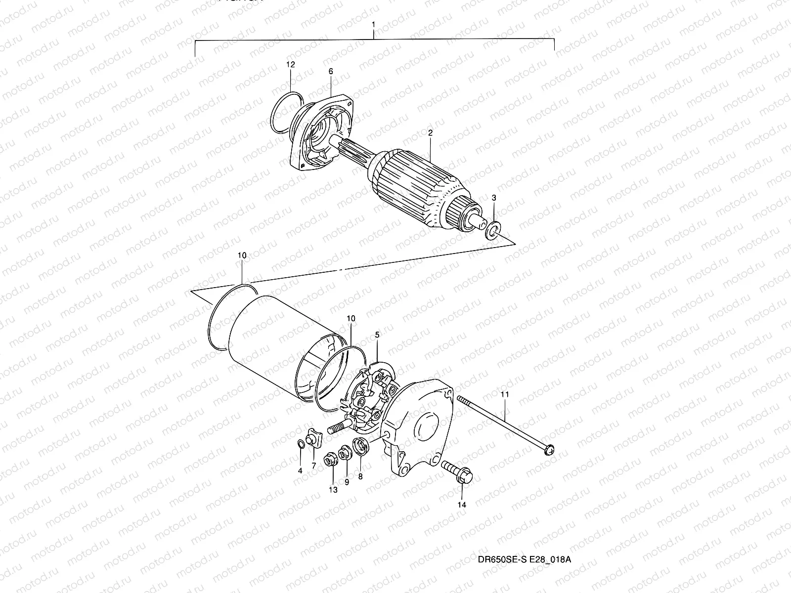 18A - STARTING MOTOR (MODEL R/S)