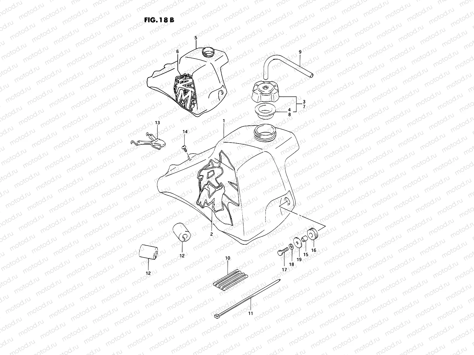 18B - FUEL TANK (MODEL N/P)