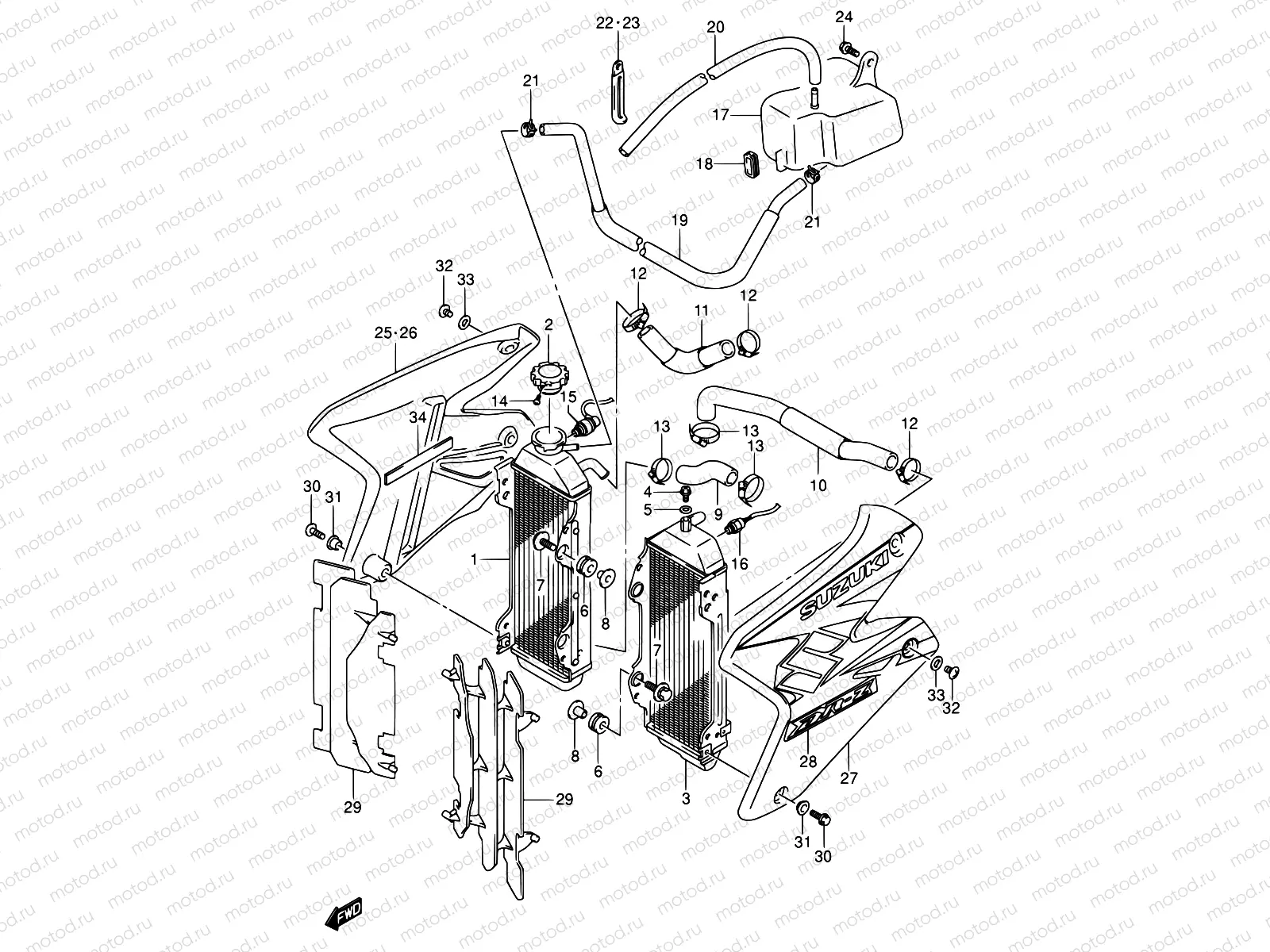 18B - RADIATOR (MODEL K4)