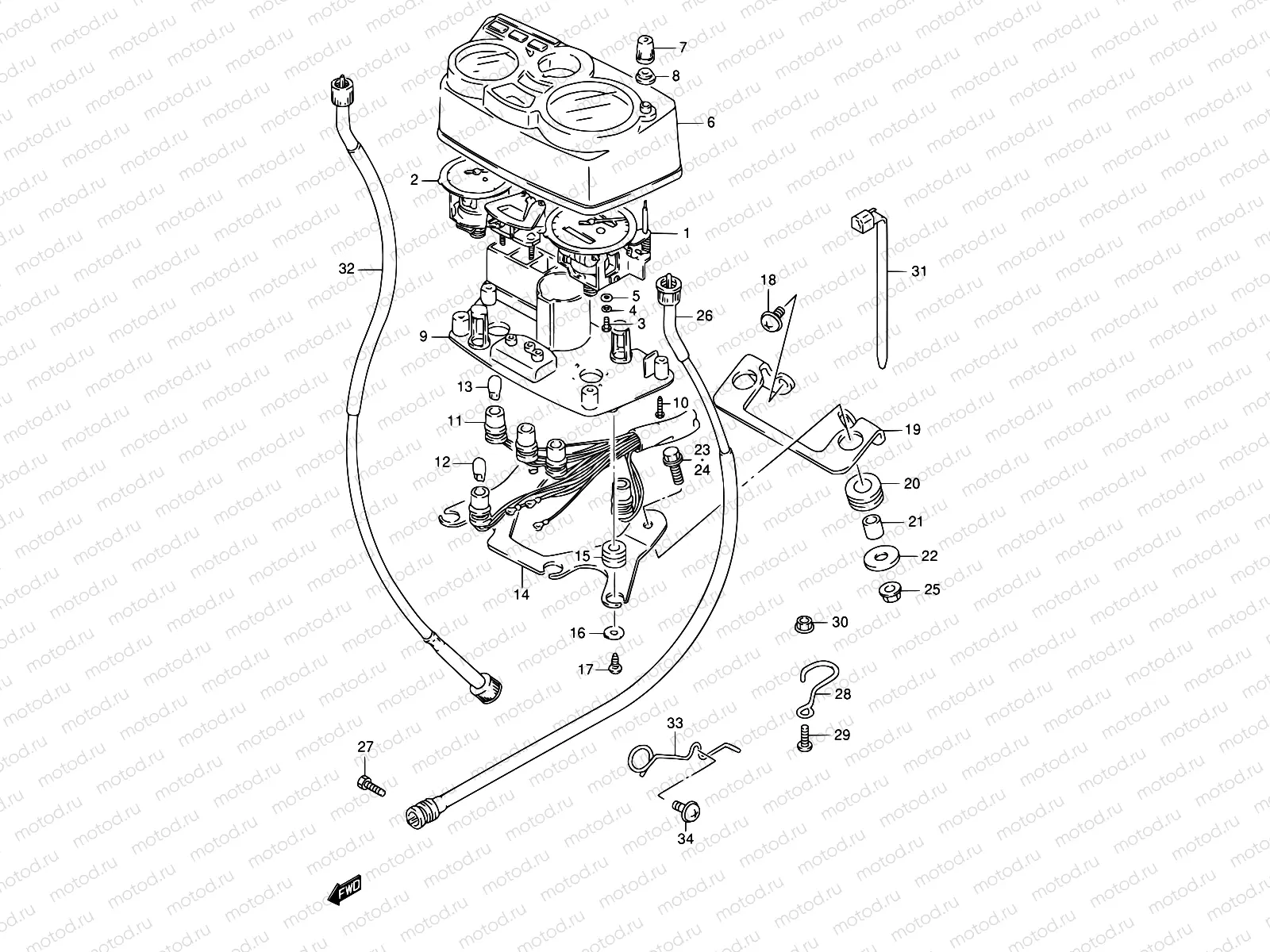18B - SPEEDOMETER (MODEL R P09)
