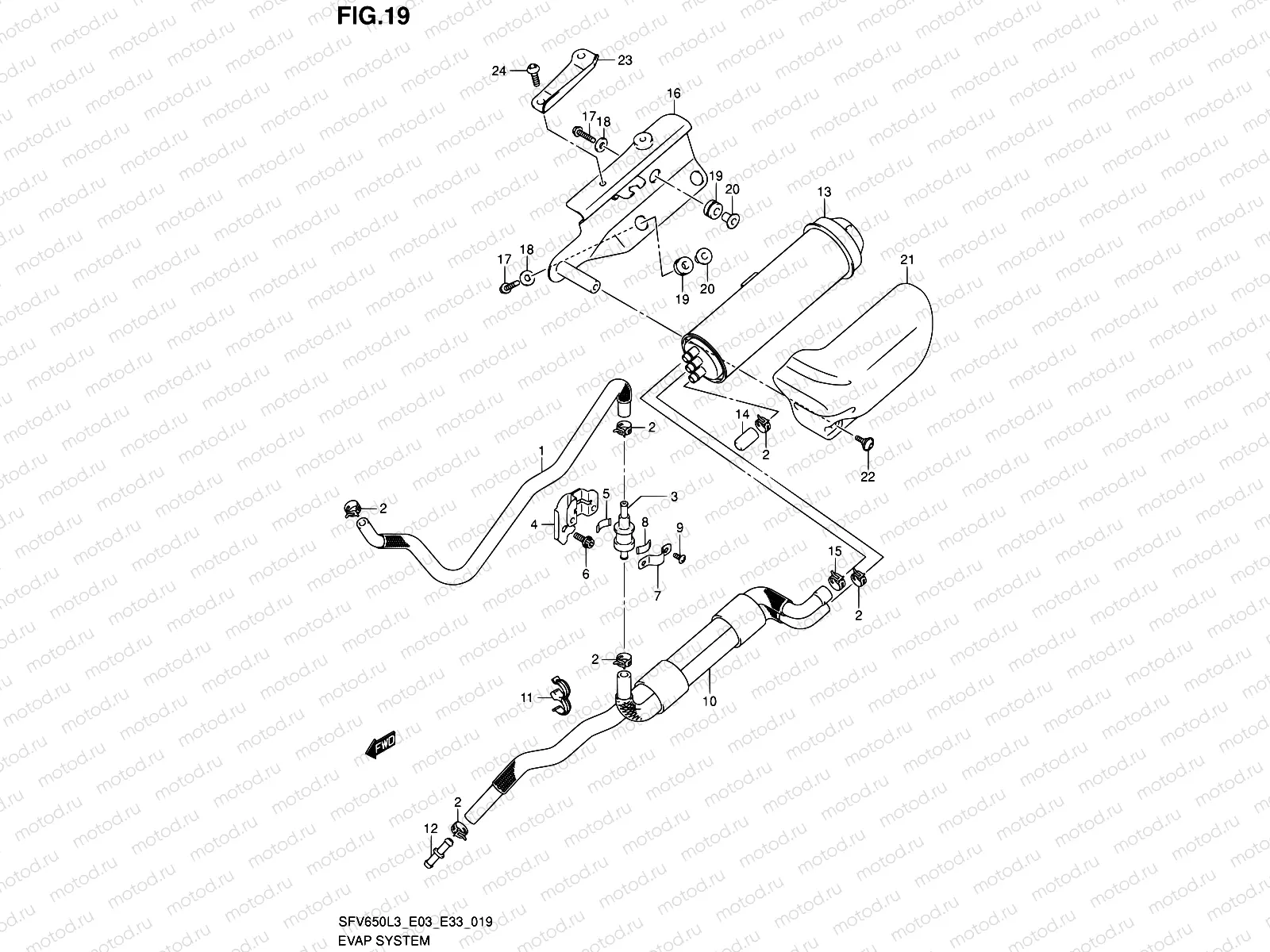 19 - EVAP SYSTEM (SFV650AL3 E33)