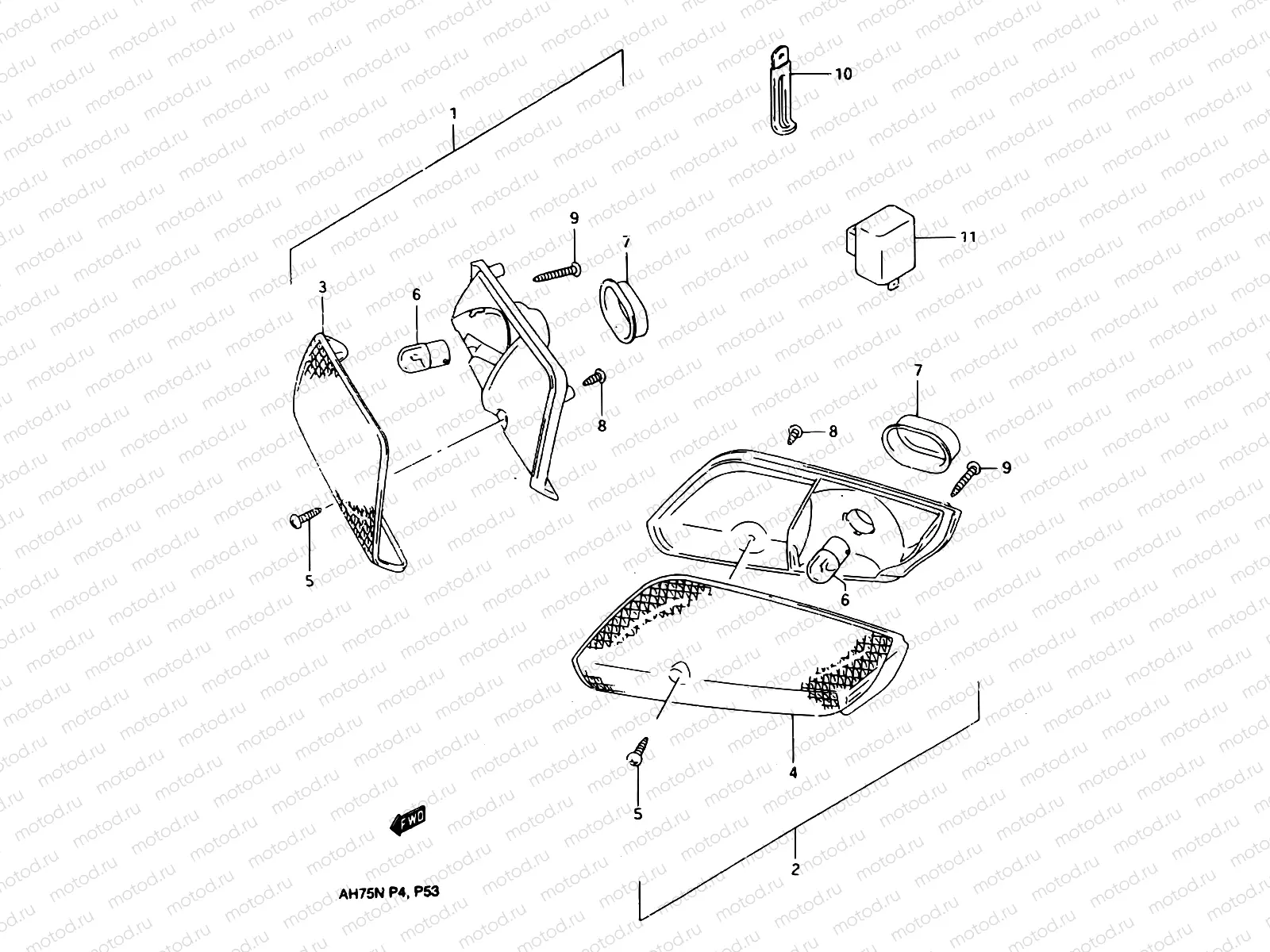 19 - FRONT TURN SIGNAL LAMP