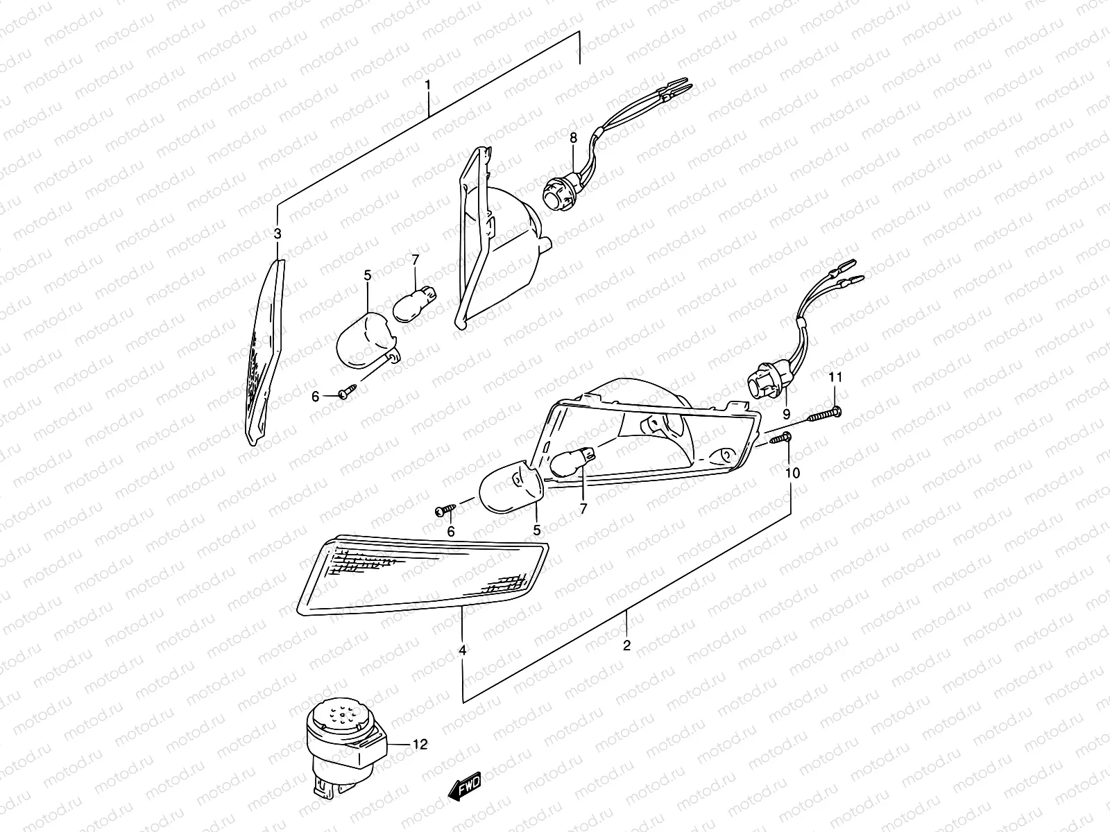 19 - FRONT TURNSIGNAL LAMP