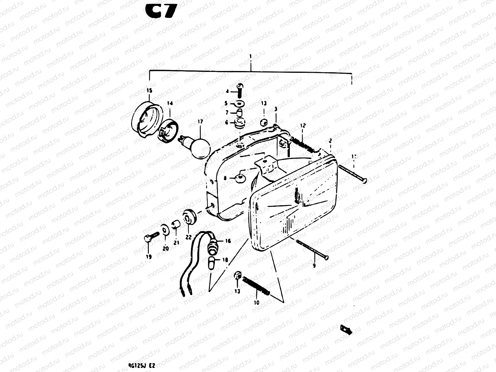 19 - HEADLAMP (E02, E04, E15, E17, E18, E21, E53)