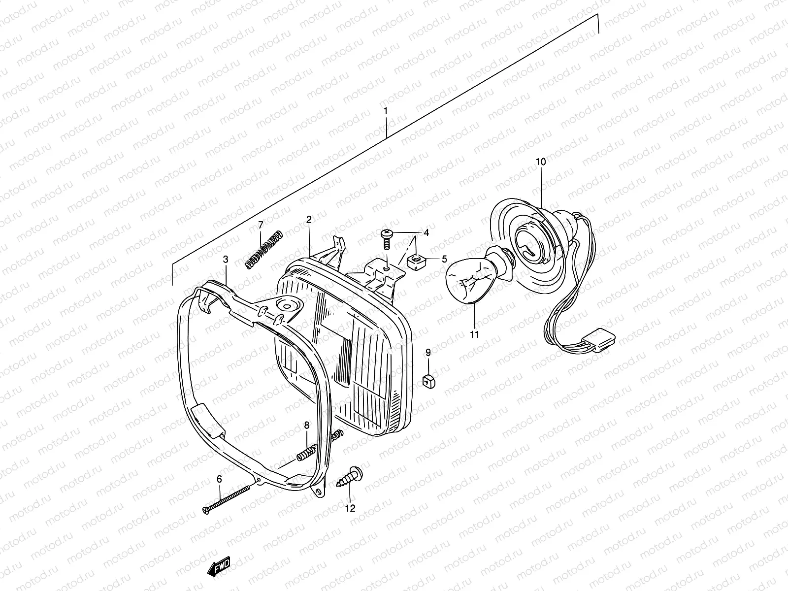 19 - HEADLAMP (MODEL E/F/G/P/S)