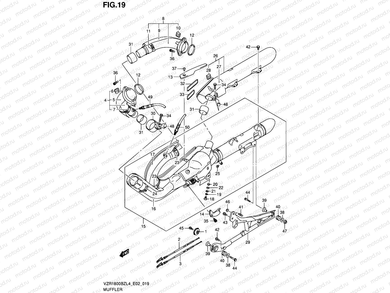 19 - MUFFLER (VZR1800BZL4 E02)
