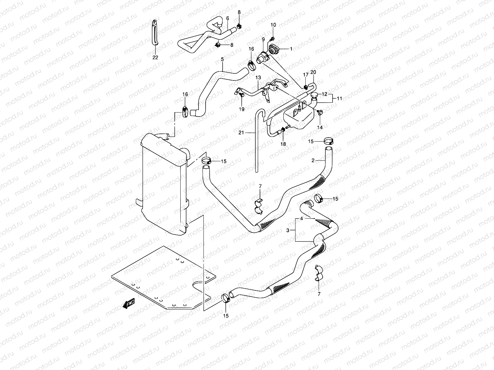 19 - RADIATOR HOSE
