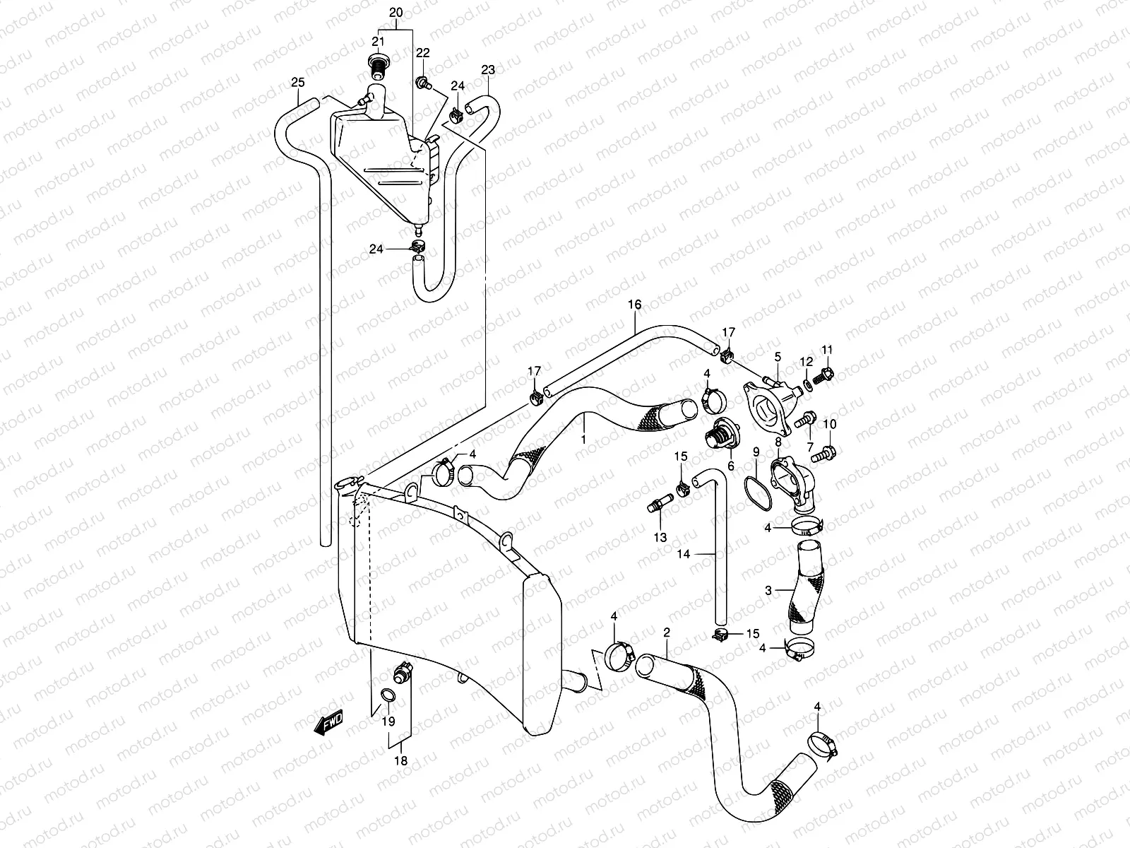 19 - RADIATOR HOSE