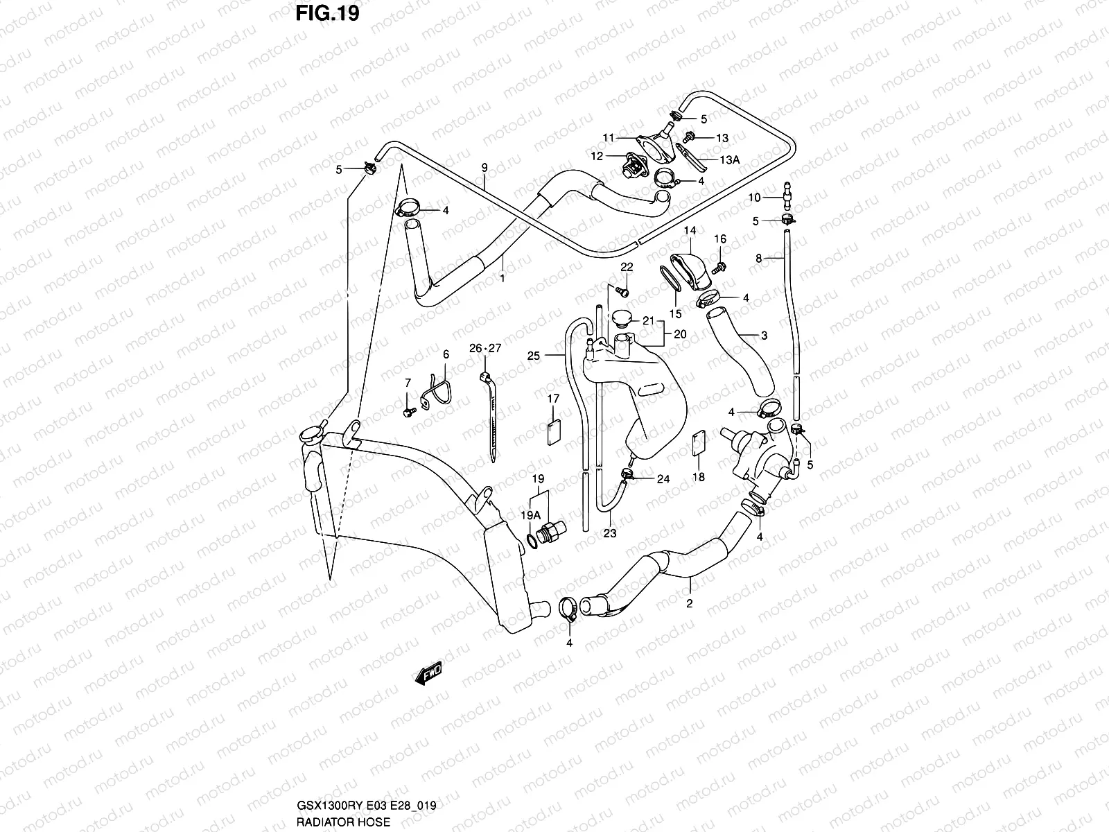 19 - RADIATOR HOSE