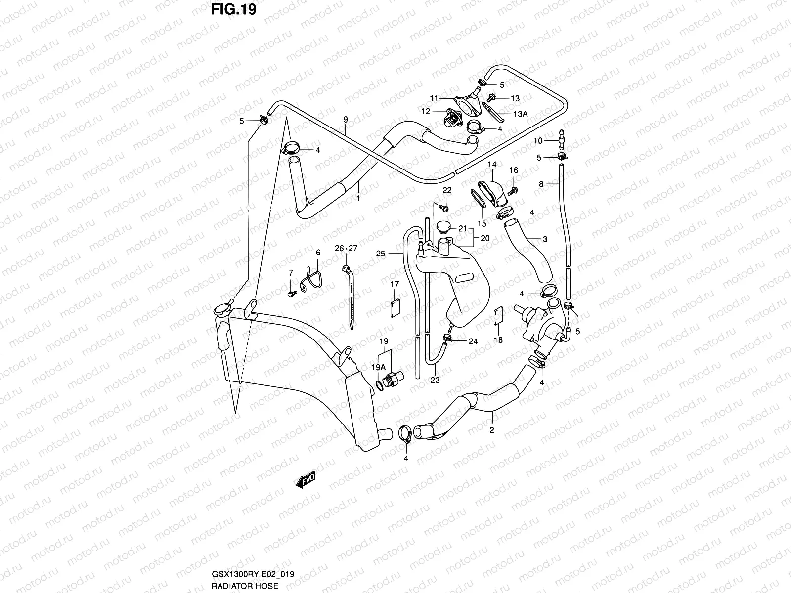 19 - RADIATOR HOSE