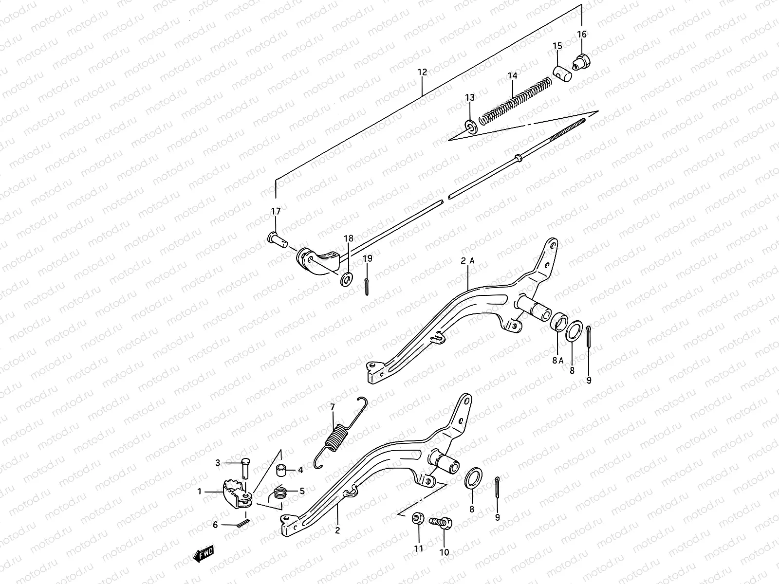 19 - REAR BRAKE (MODEL G/H/J/K)