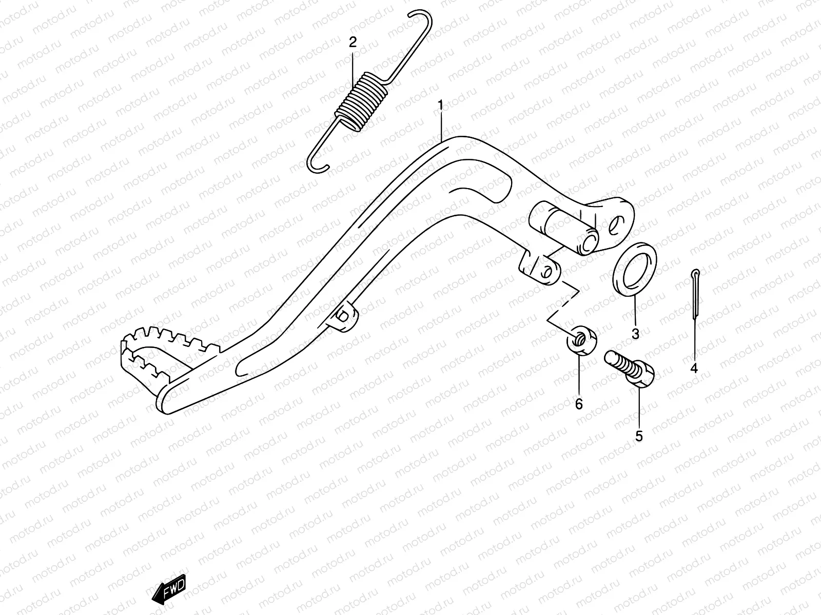 19 - REAR BRAKE (MODEL K2/K3/K4)