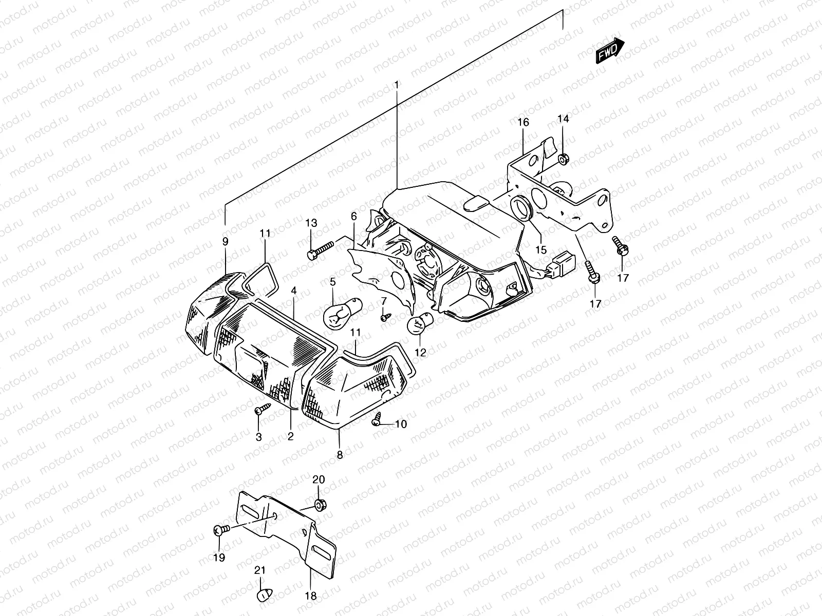 19 - REAR COMBINATION LAMP