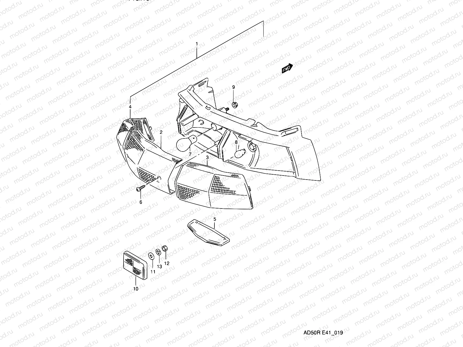 19 - REAR COMBINATION LAMP
