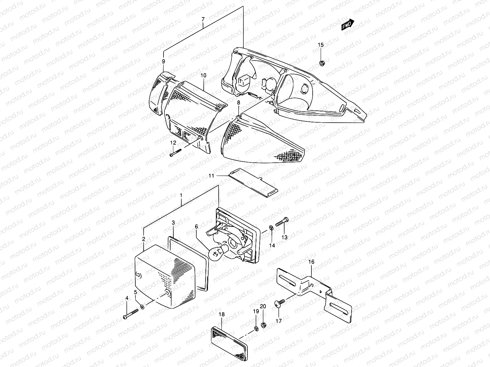 19 - REAR COMBINATION LAMP